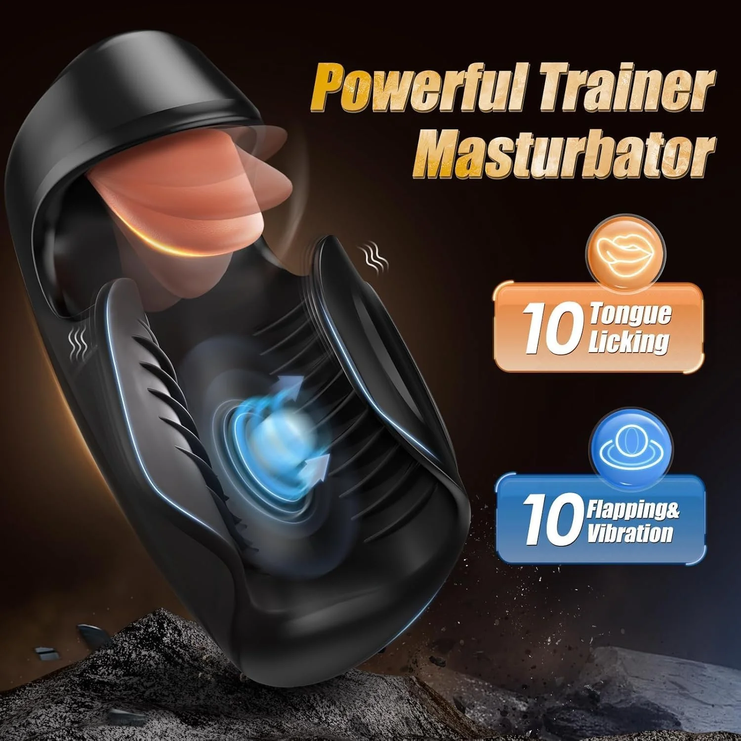 EnduroTongue Male Trainer Stroker Tongue 10 Modes - Image 3