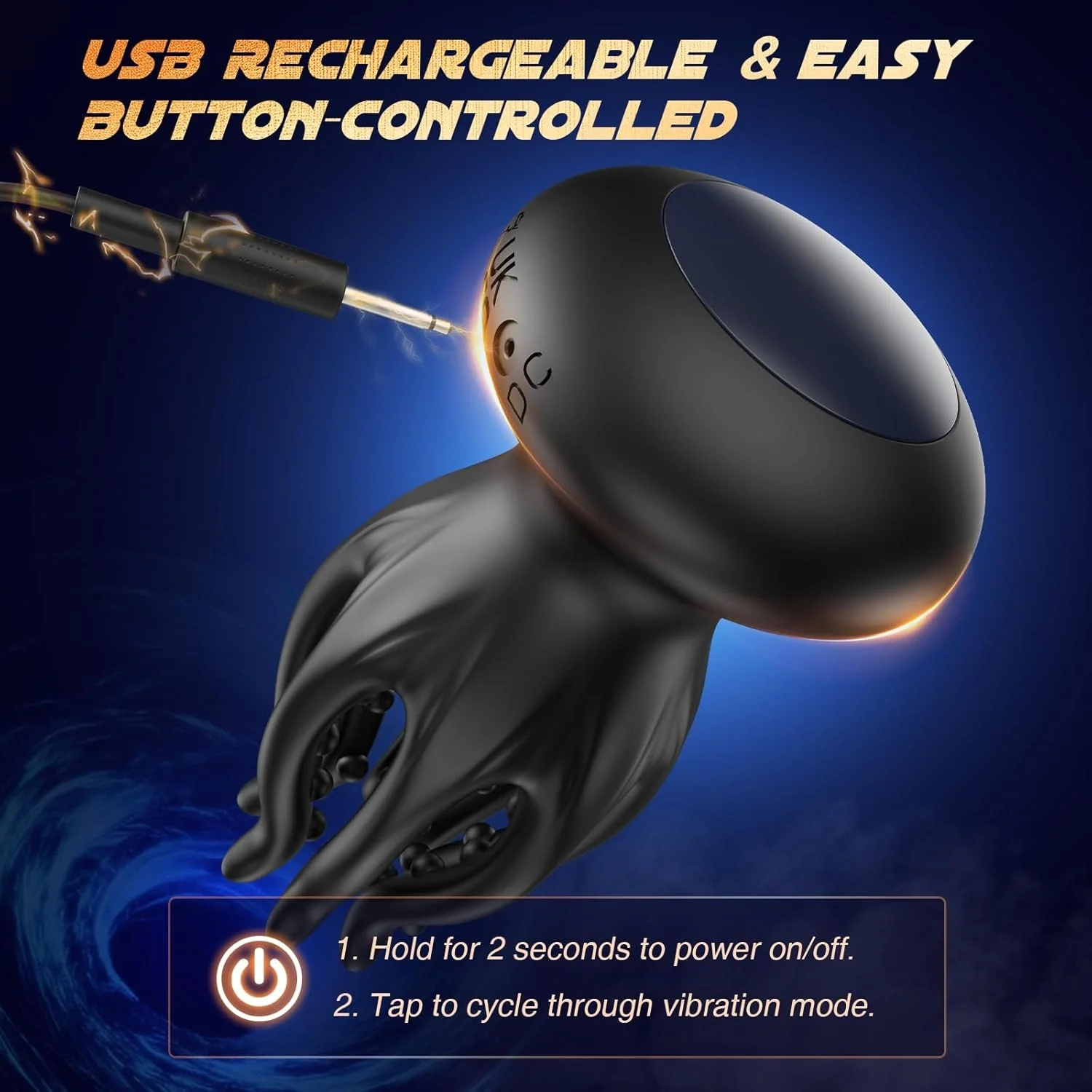 OctoGripX Tentacle Penis Training Vibrator 10 Modes 360 Wrap - Image 10