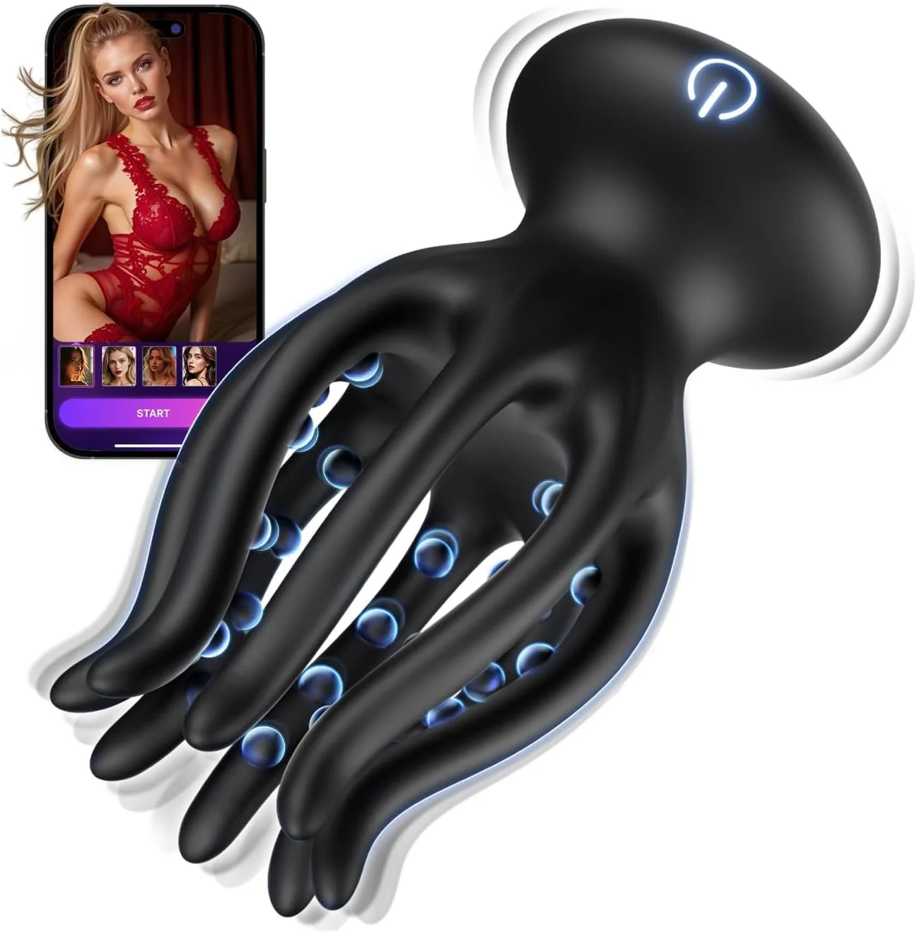 OctoGripX Tentacle Penis Training Vibrator 10 Modes 360 Wrap - Image 2
