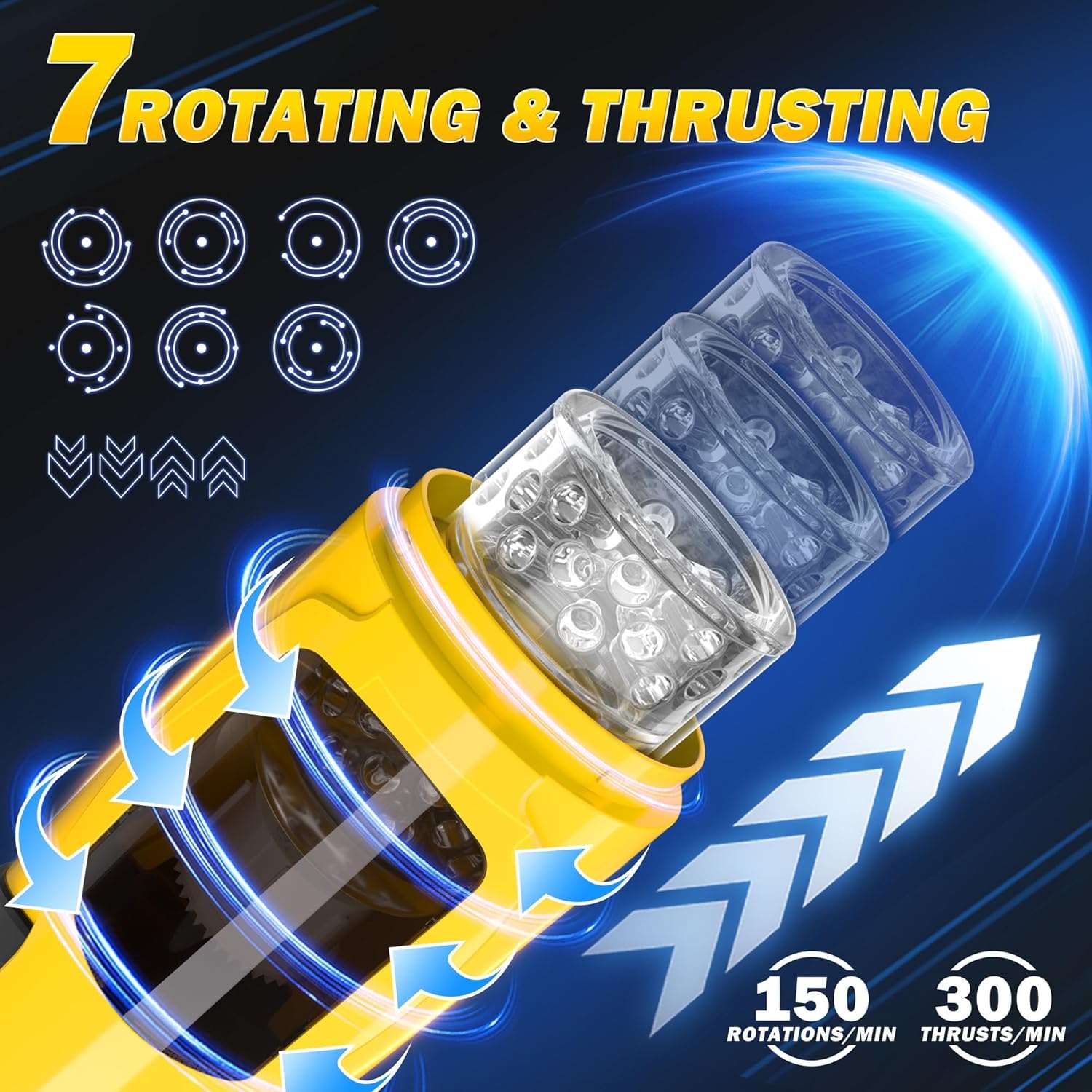 Automatic Male Stroker - 7 Thrusting & Rotating Modes - Image 2