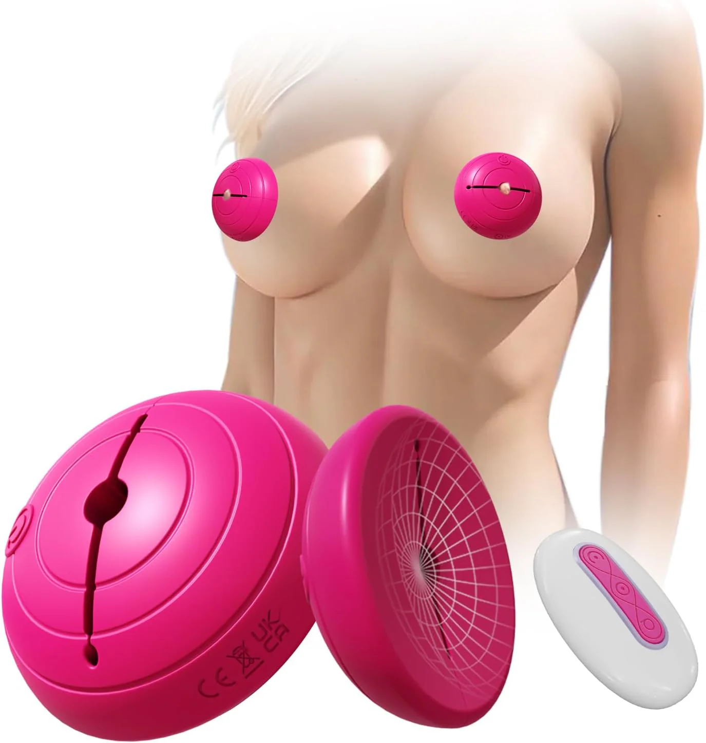 ContourFit Nipple Clamps + Sucker Set 10 Modes Remote - Image 8