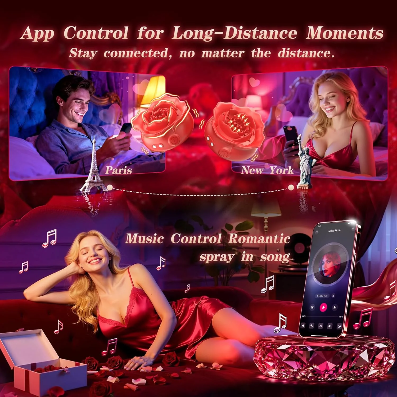 PetalSyncX App-Control Nipple Vibrator – 9 Modes, Soft Fit - Image 6
