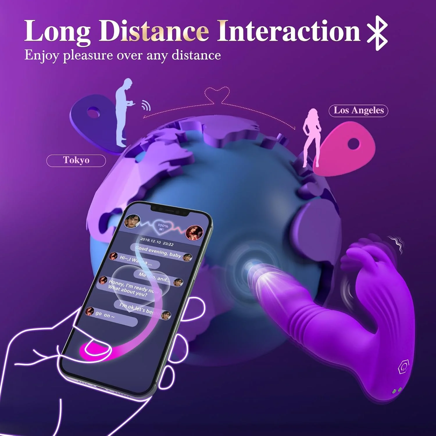NymphMotion Wearable Remote Control Dildo Vibrator - Image 5
