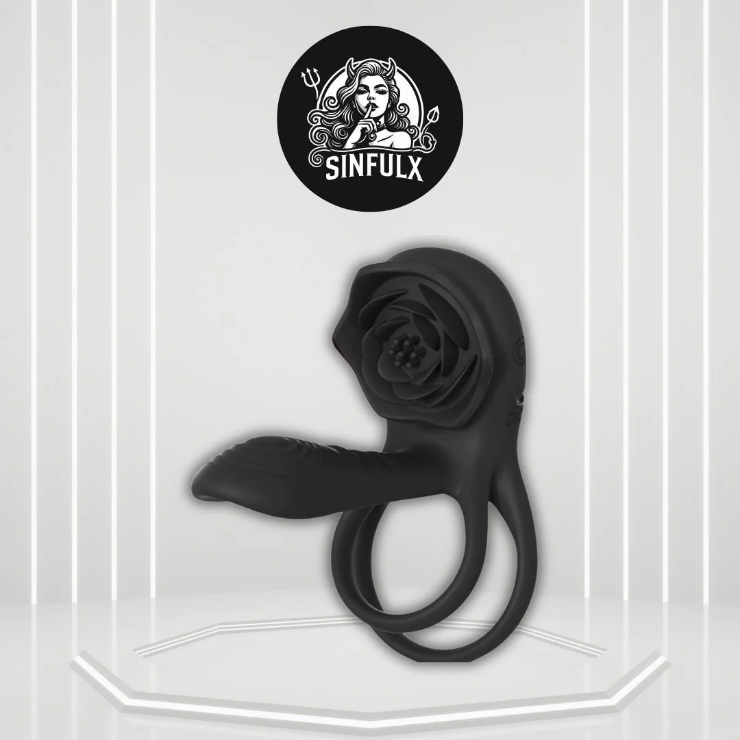 PetalCoreX Cock Ring Extender G-Spot Clit Vibrator 9 Modes