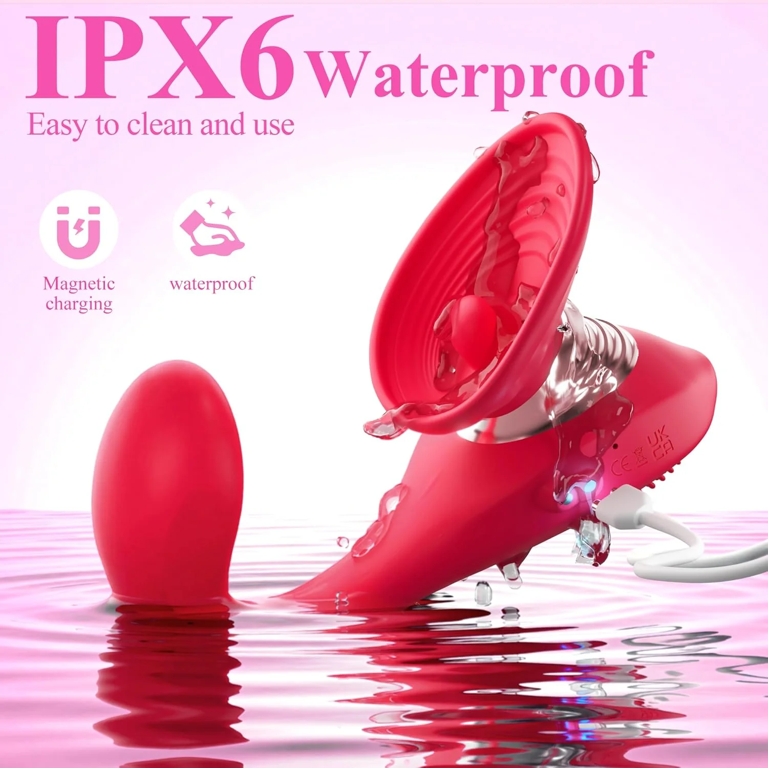 PetalFlex Tongue Clit Suction Dildo Vibrator - Image 5