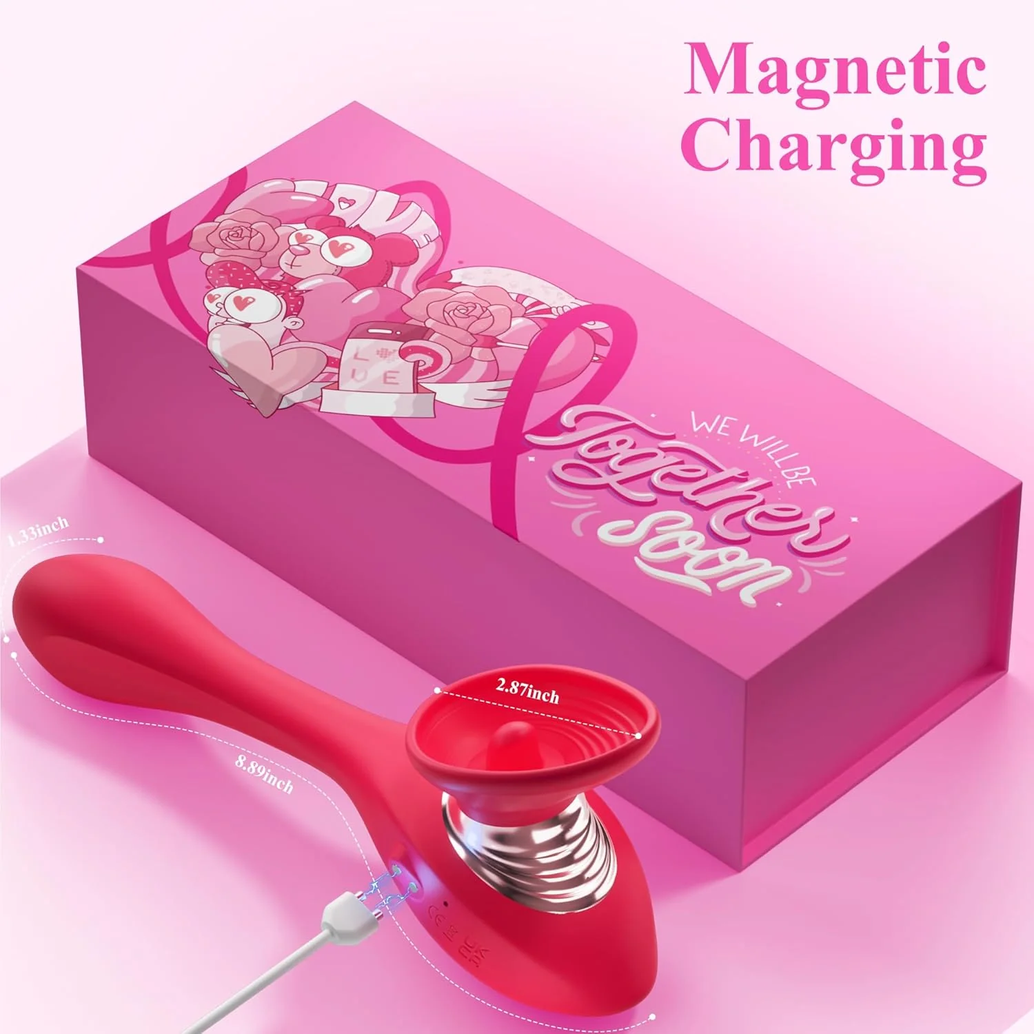 PetalFlex Tongue Clit Suction Dildo Vibrator - Image 8