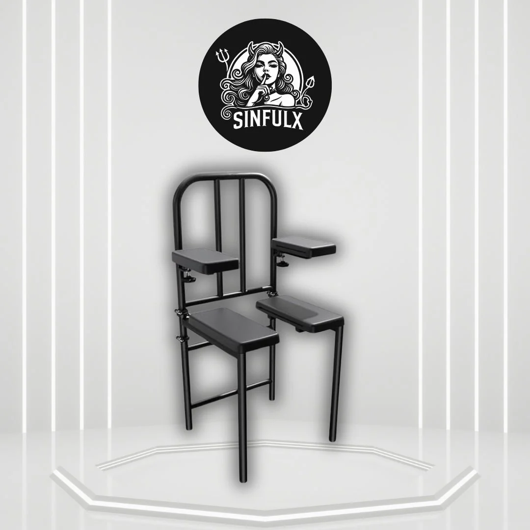 DominusBond Adjustable BDSM Sex Chair with Restraints