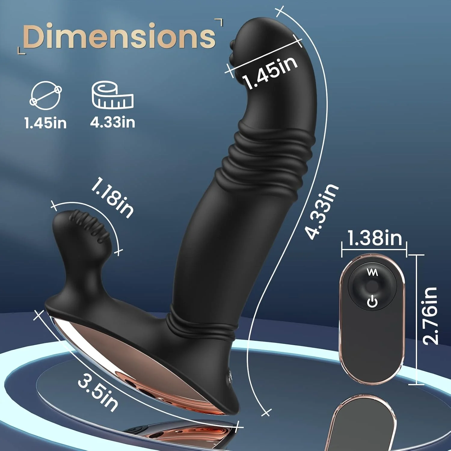 ThrustBead Thrusting Prostate Massager 9 Modes Remote Waterproof - Image 5
