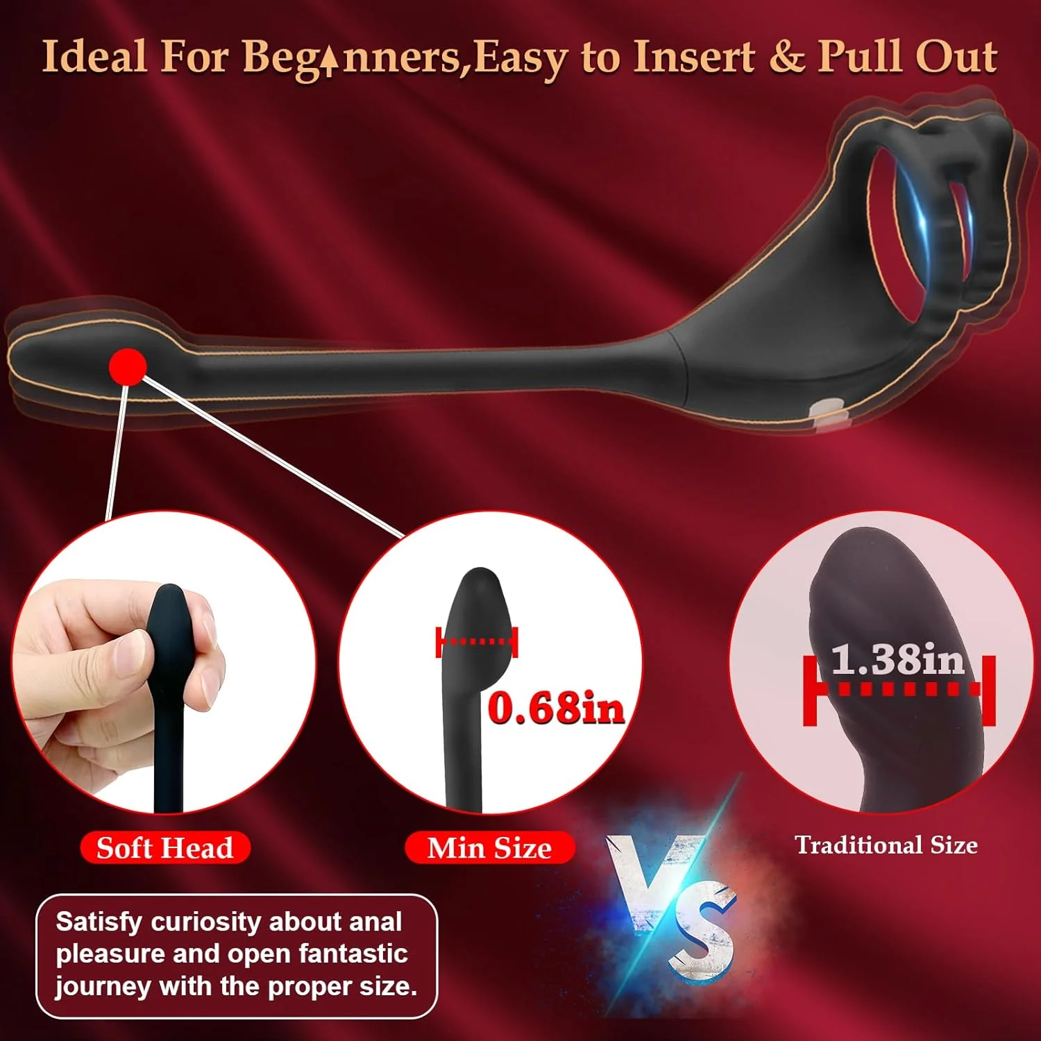 PulsePower Vibrating Penis Ring Taint Stimulator - Image 3
