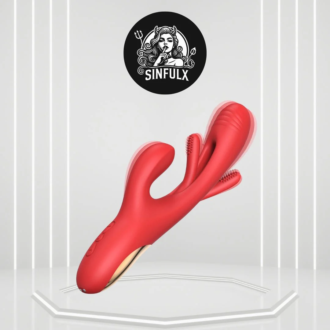 FlexiPulseX 3-in-1 Rabbit Vibrator 7 Flapping Modes Waterproof