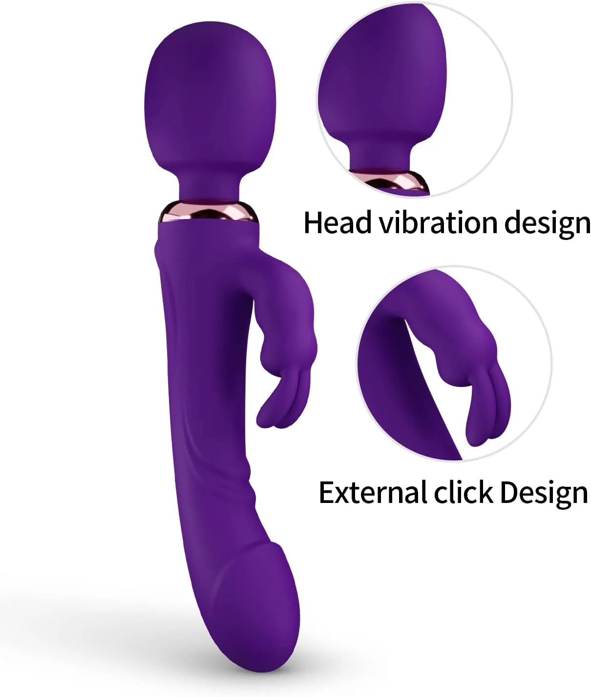 CrimsonWave Rabbit Vibrator Sex Wand  10 Modes Silicone Waterproof - Image 5