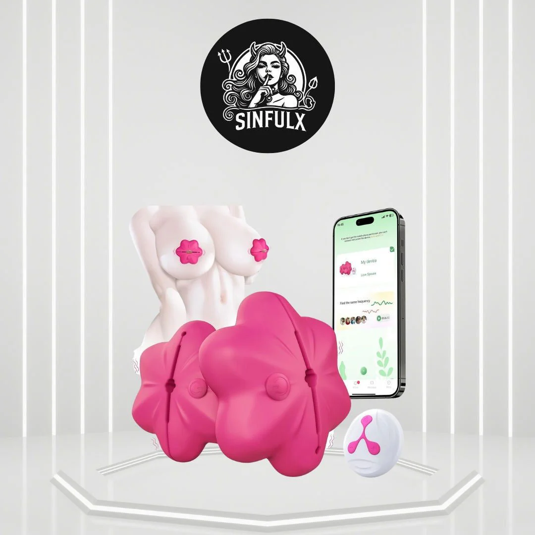 Wireless Remote-Controlled Vibrating Nipple Clamps
