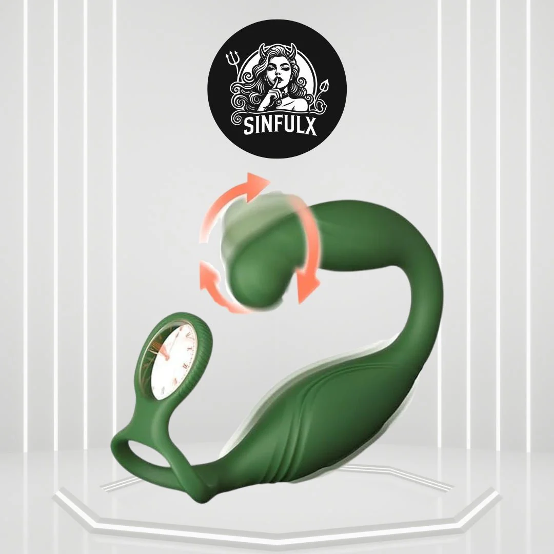 RotateCoreX Rotating Prostate Massager Cock Ring 10 Modes Remote