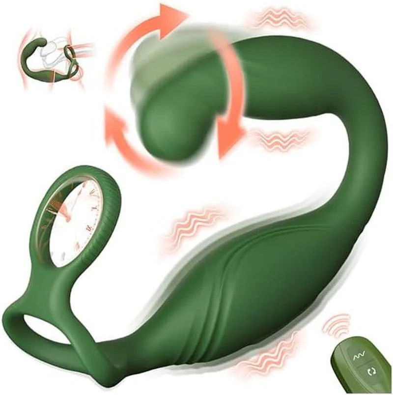 RotateCoreX Rotating Prostate Massager Cock Ring 10 Modes Remote - Image 2