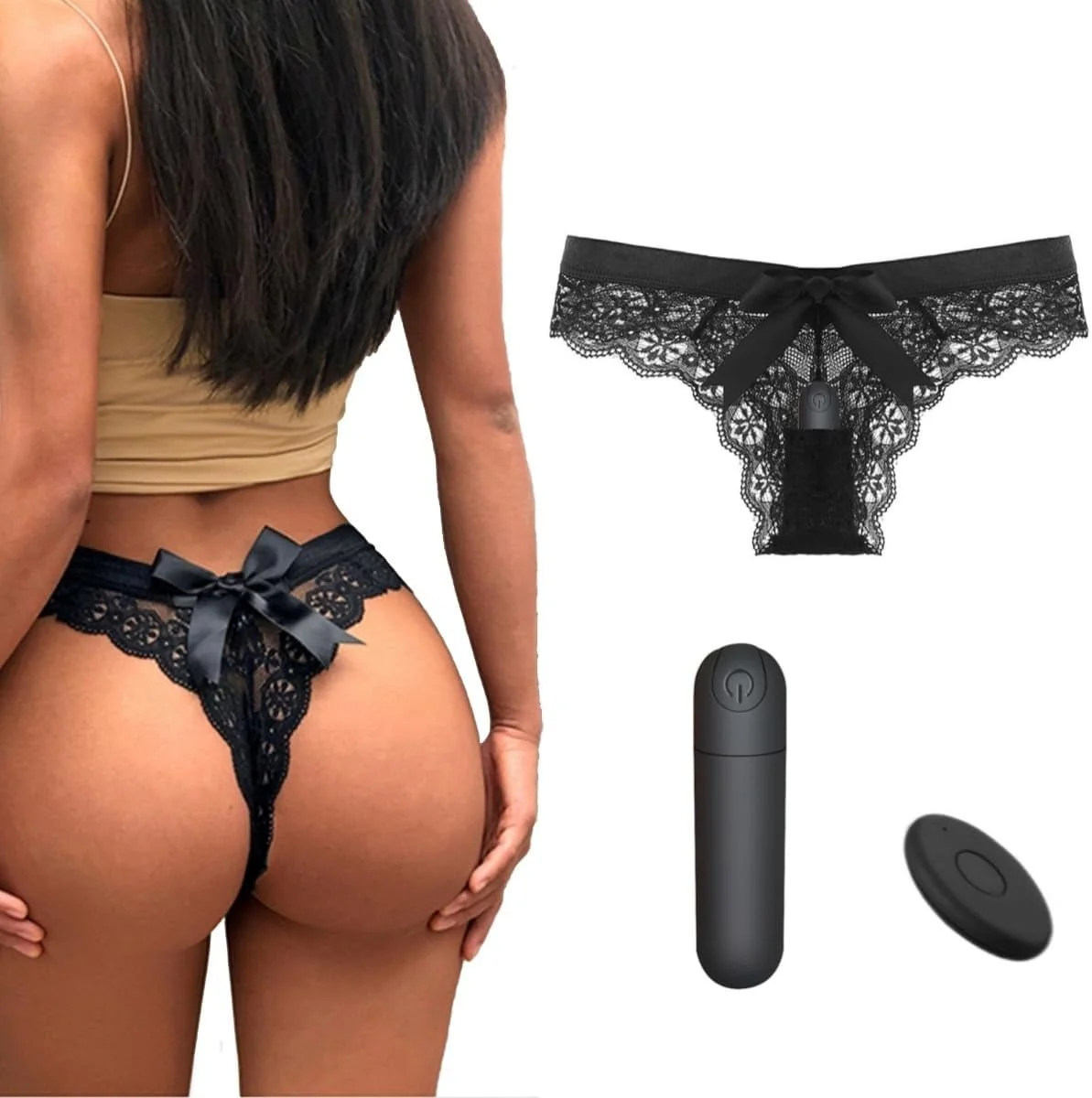 LaceStealth Lace Bullet Panty Vibrator Remote 10 Modes