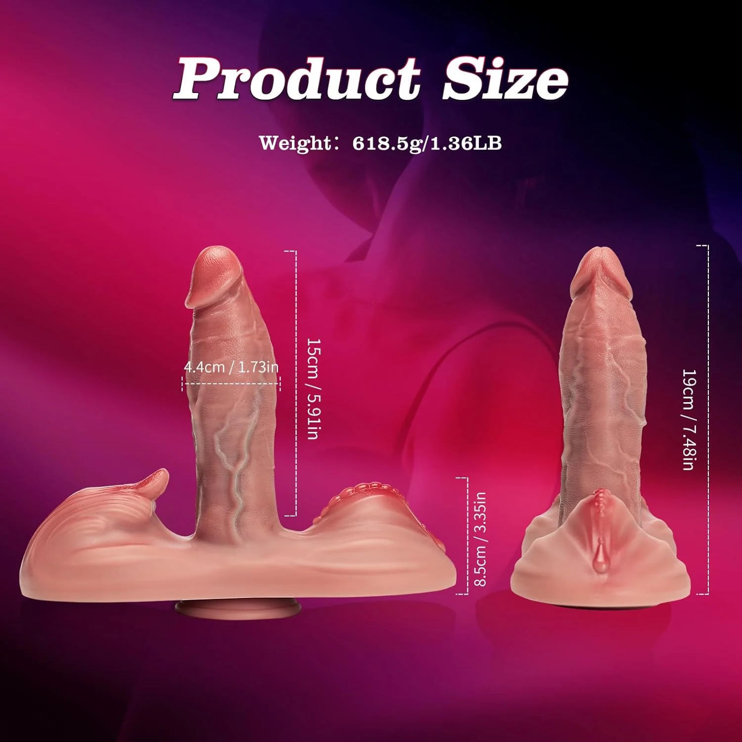 RideForce 3-in-1 Thrusting Riding Vibrator with Remote - Image 2