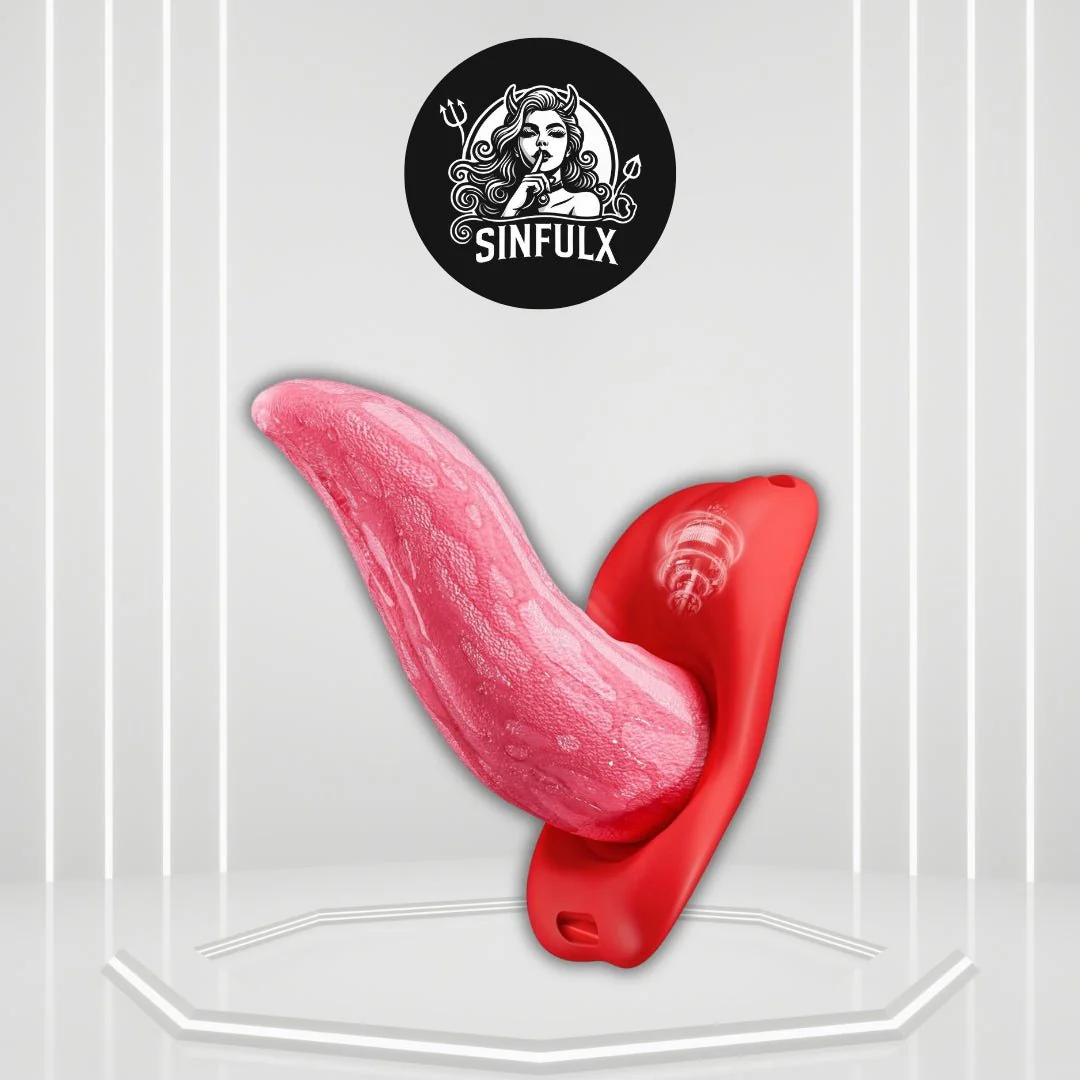 LushTongue Wearable Tongue Vibrator App Control 9 Modes
