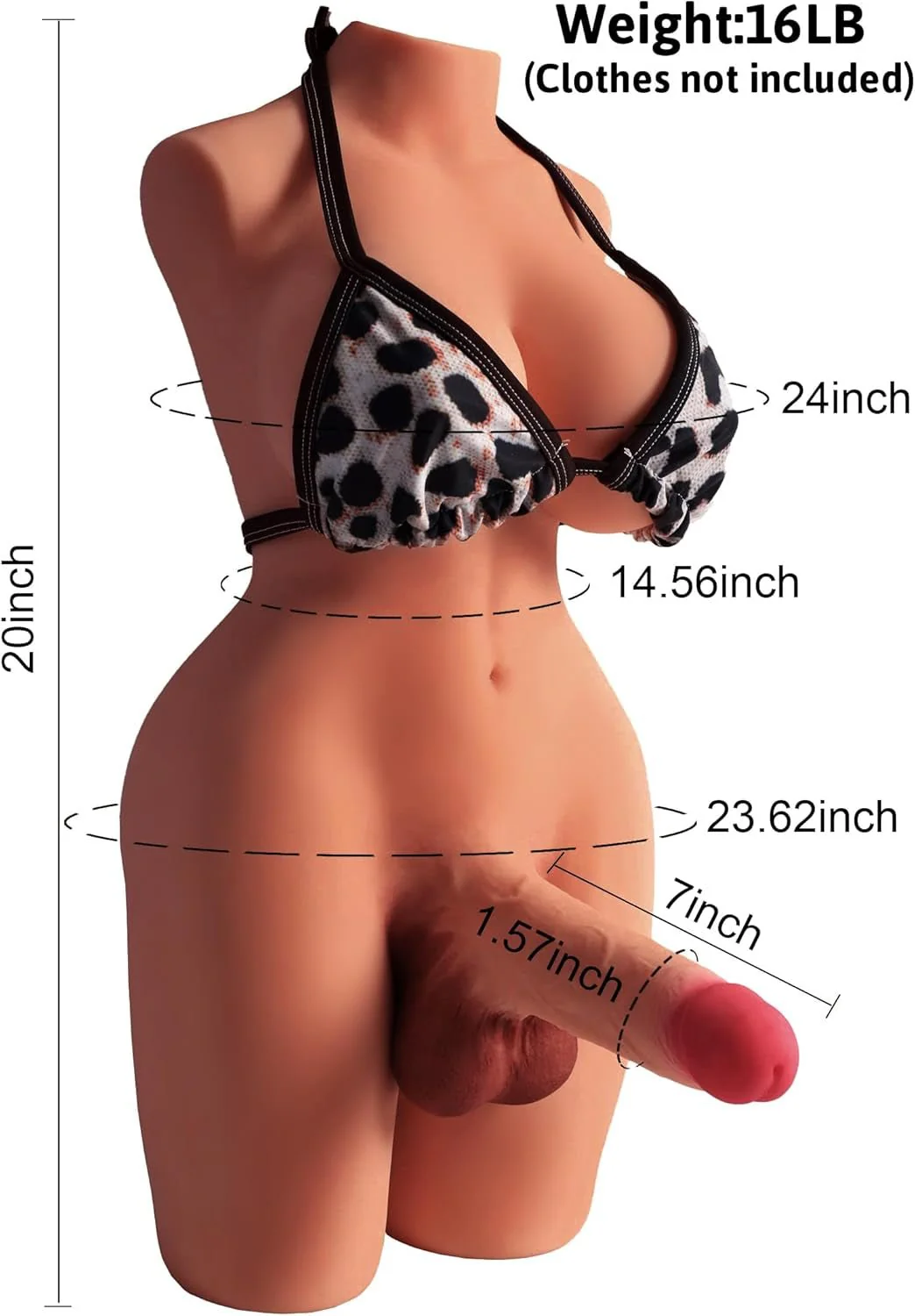 FlexoraX 3-in-1 Trans Sex Doll Torso Flexible Dildo - Image 5