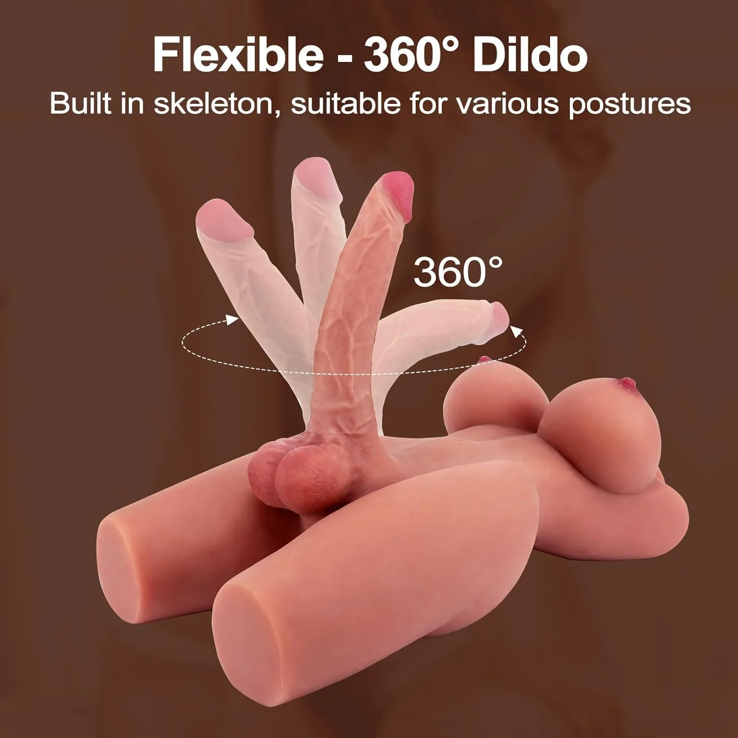FlexoraX 3-in-1 Trans Sex Doll Torso Flexible Dildo - Image 6