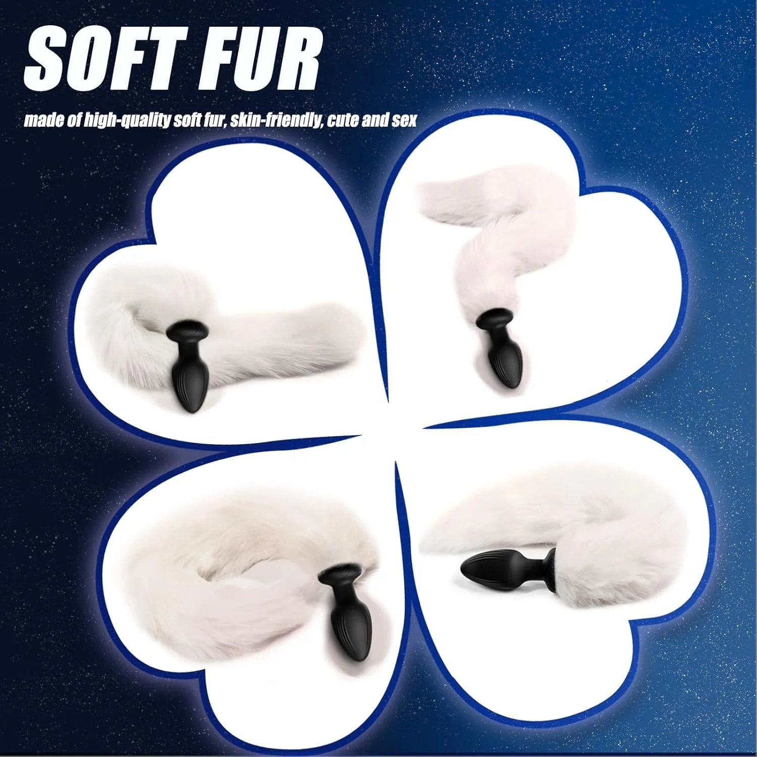 FrostPulse Remote Control Fox Tail Vibrating Anal Plug - Image 7