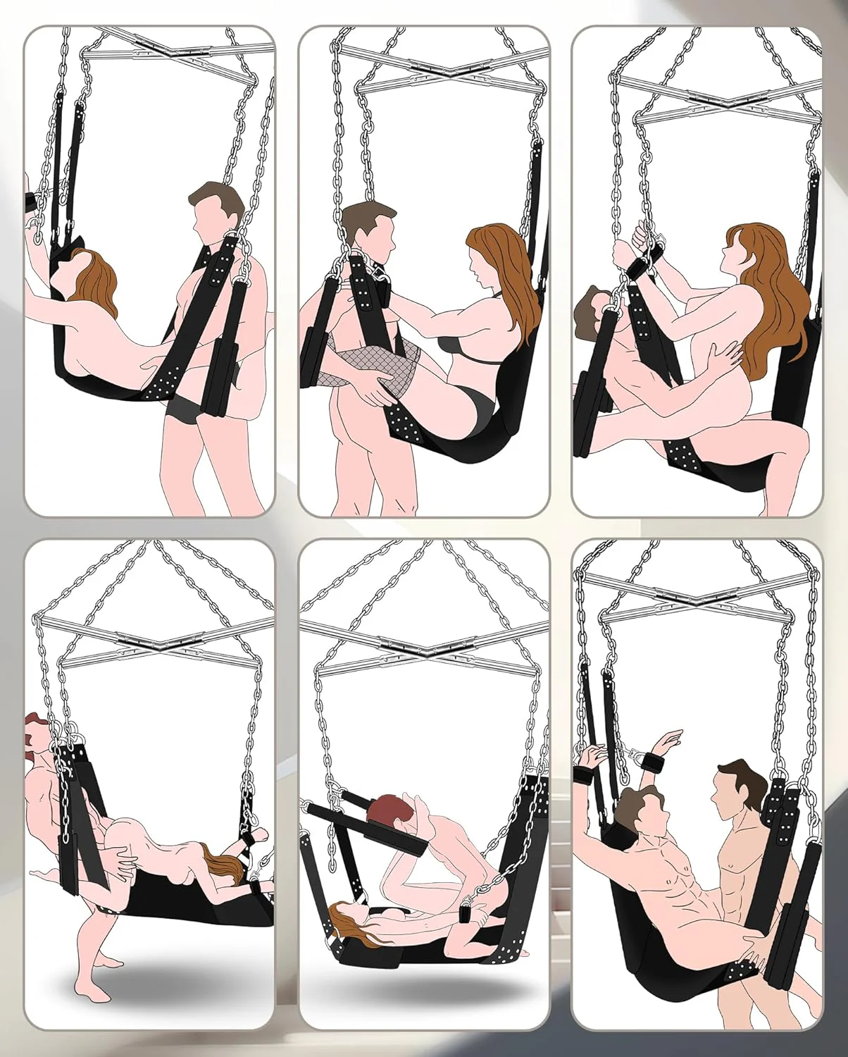 SkyBound 800lbs Premium Heavy-Duty Sex Swing - Image 2