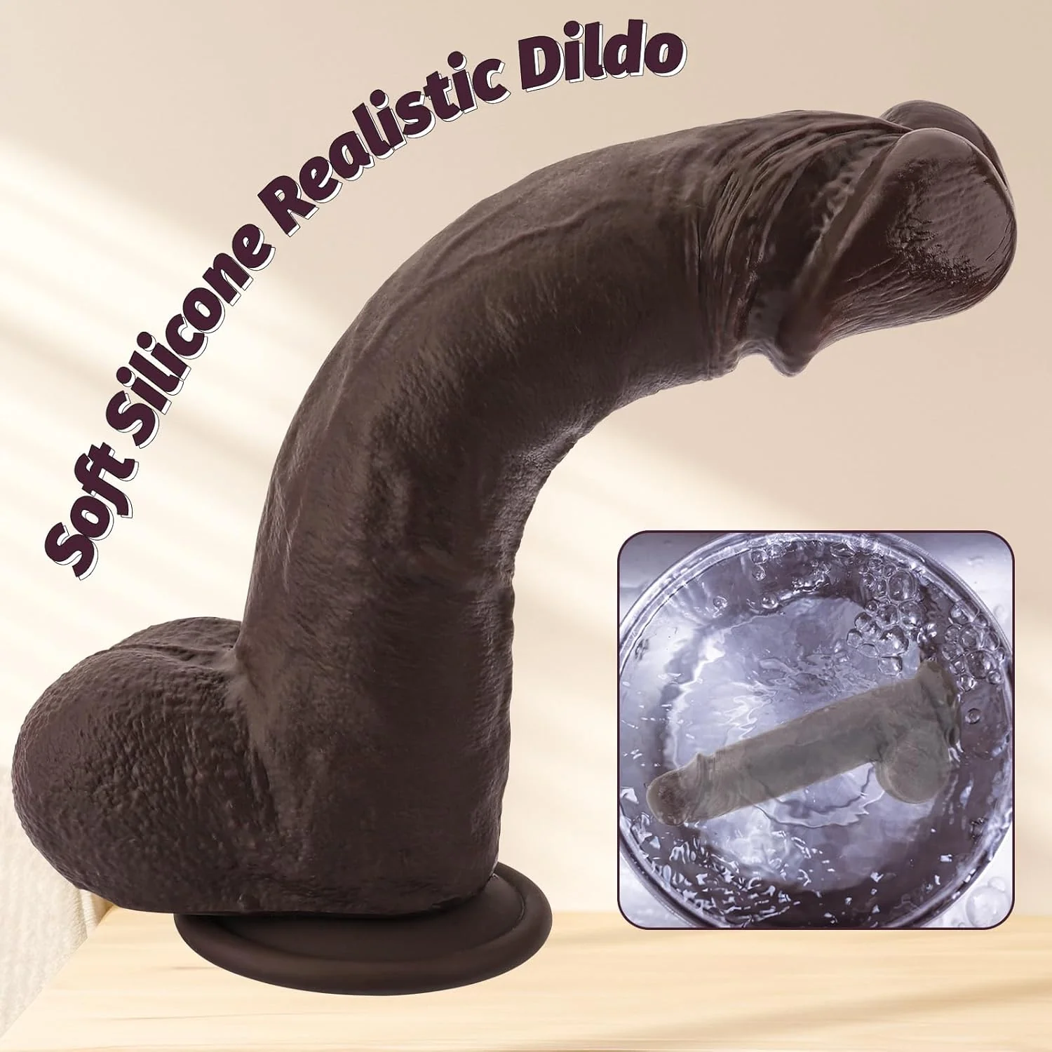DualCore 9.8” Squirting Foreskin Dildo Dual Layer Suction - Image 8