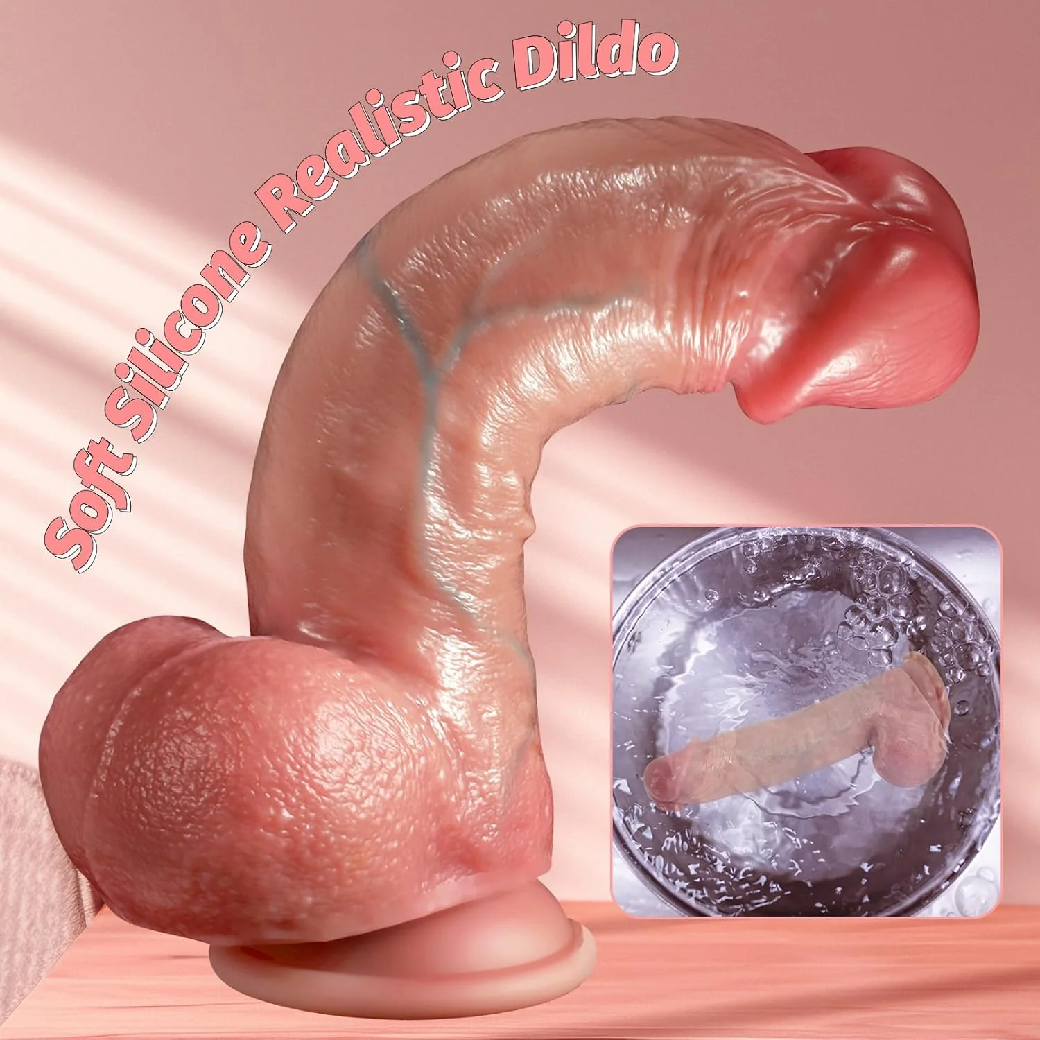 FusionJet 10” Squirting Foreskin Dildo Sliding Skin Suction - Image 6
