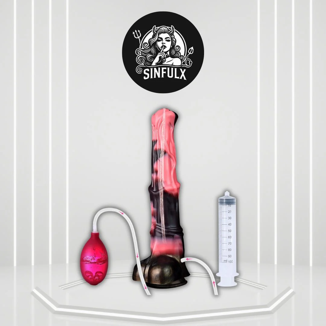 TitanMix 12” Fantasy Ejaculating Dildo Thick Silicone Suction Cup