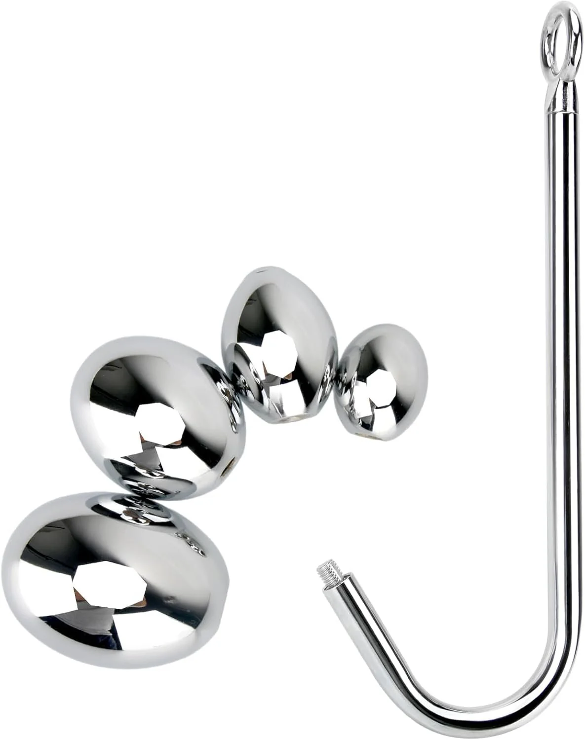 SteelHook Stainless Steel Anal Hook Set with 4 Balls