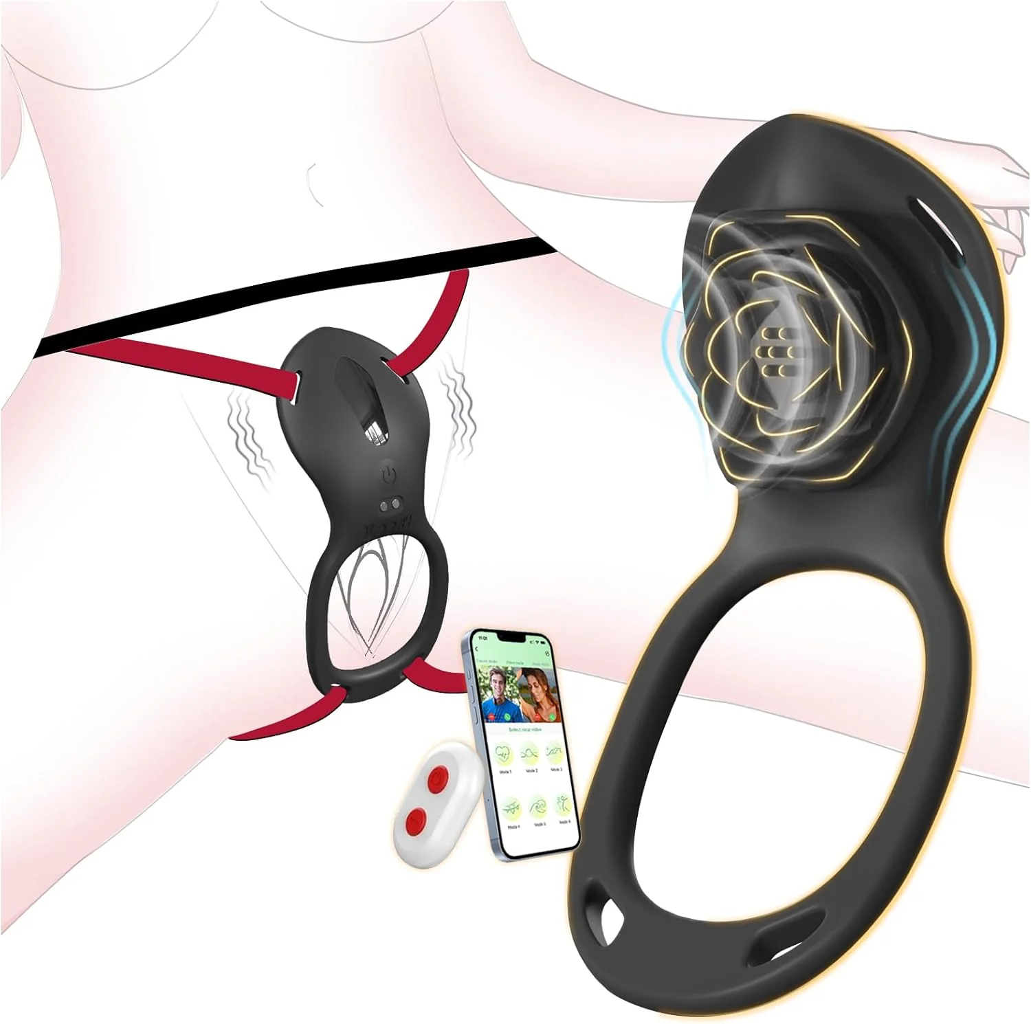 SilentBloom Wearable Clit Vibrator App Remote Quiet Waterproof - Image 2