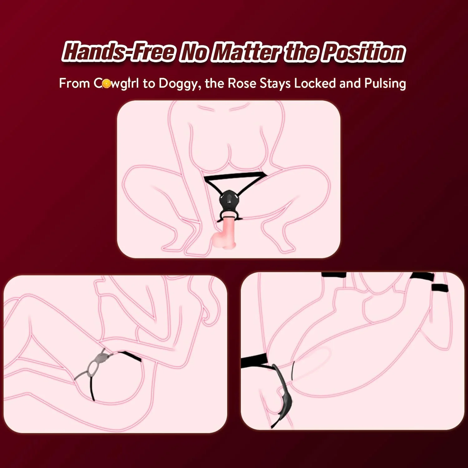 SilentBloom Wearable Clit Vibrator App Remote Quiet Waterproof - Image 4