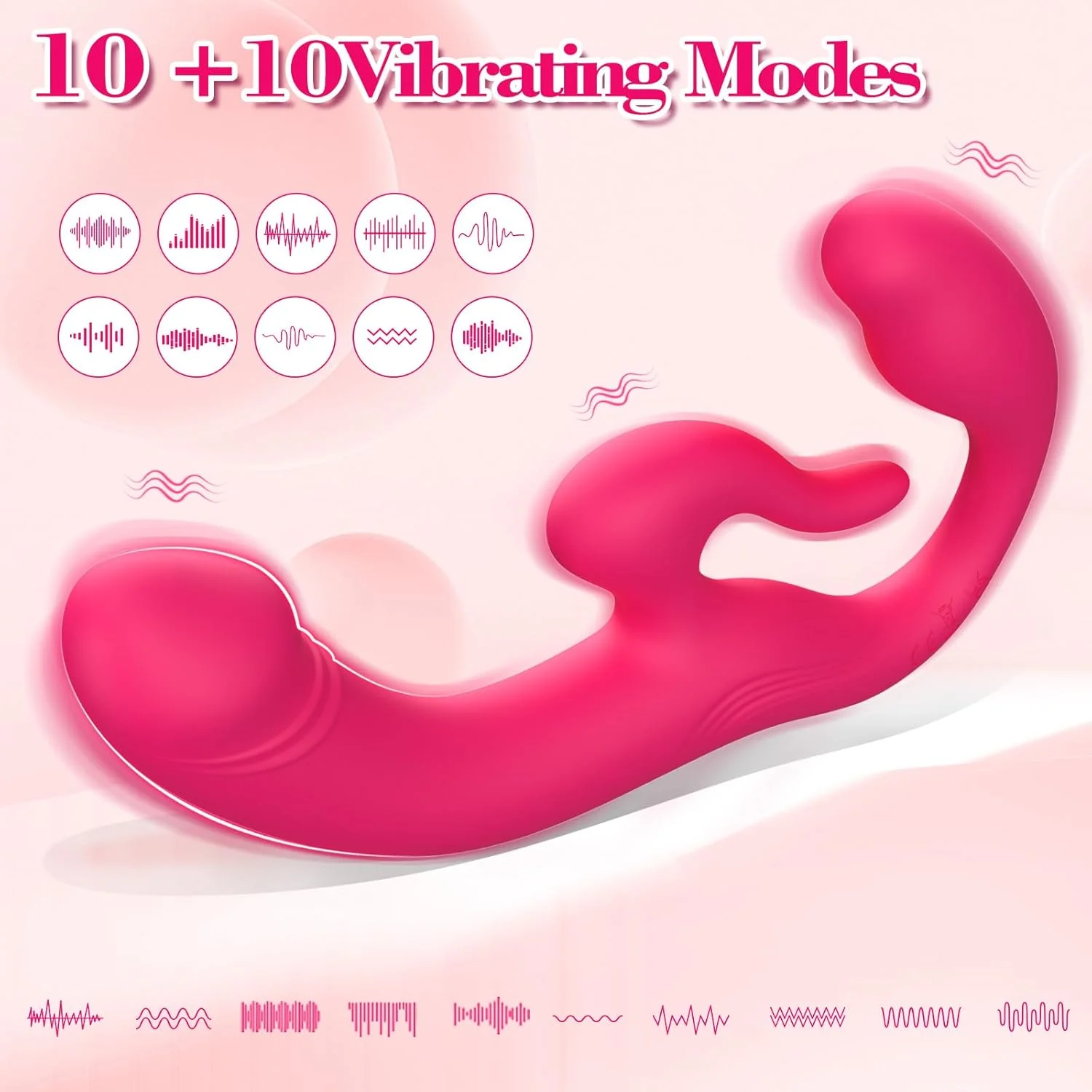 TriFusion Strapless Strap On Triple Motor Vibrator - Image 2