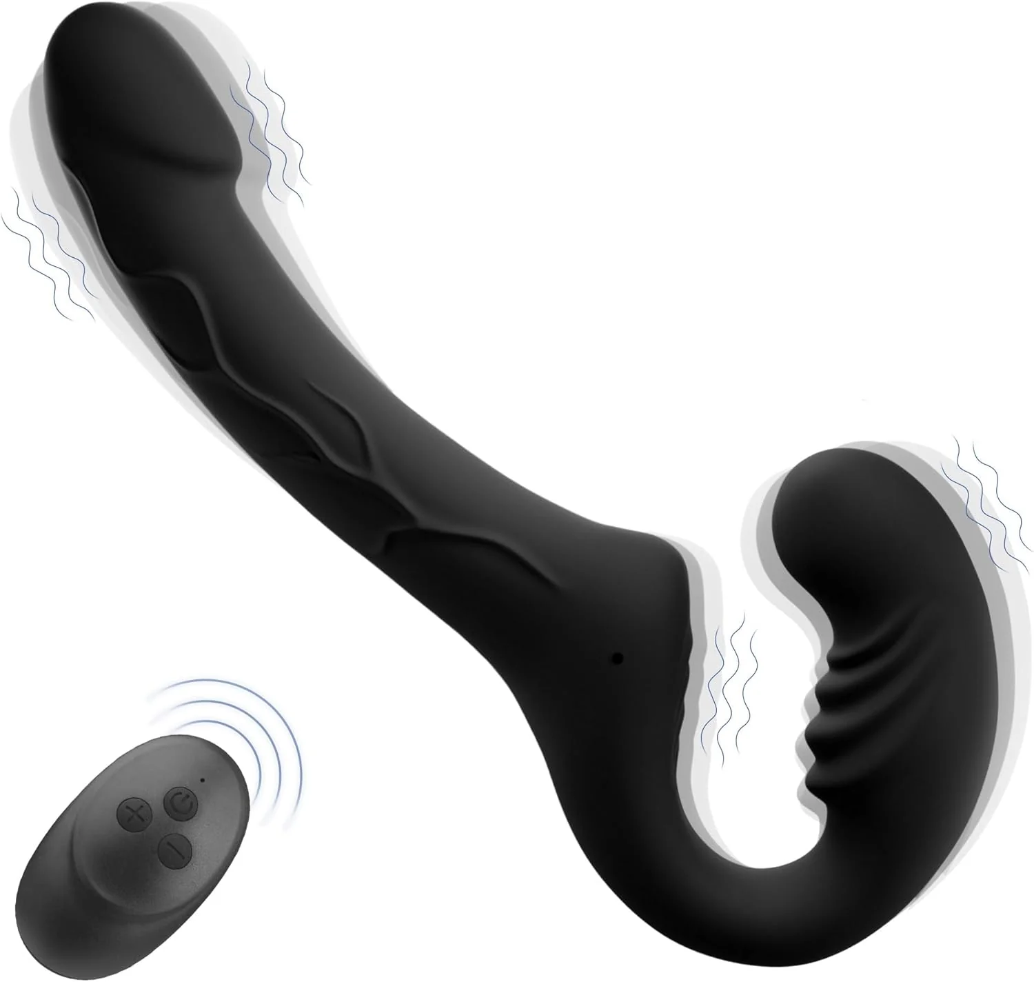 EchoRide Strapless Strap On Vibrator Remote Control