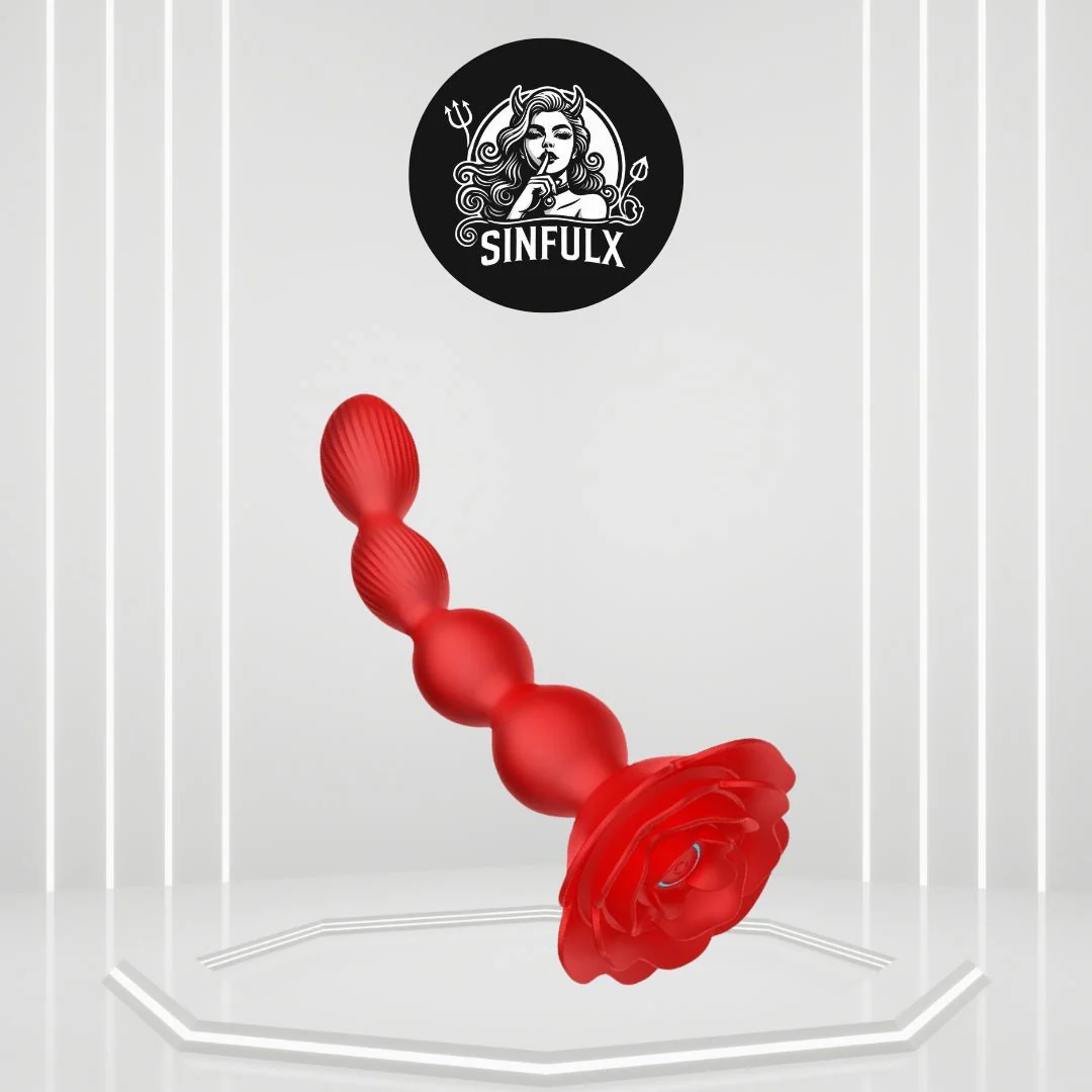 ThornGlow Rose Vibrator Anal Beads