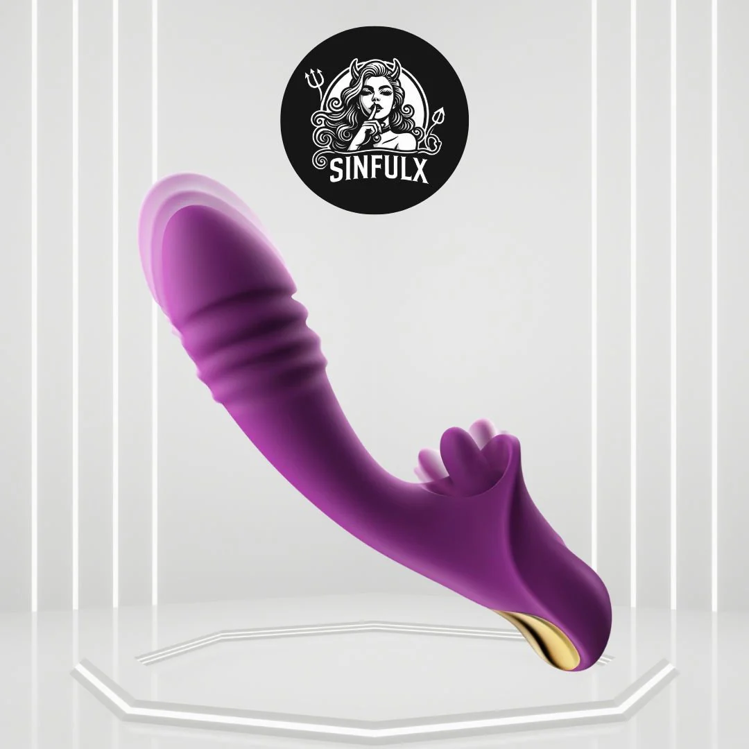 ThermoraSync Heated Thrusting Licking Rabbit Vibrator 5-in-1 G-Spot