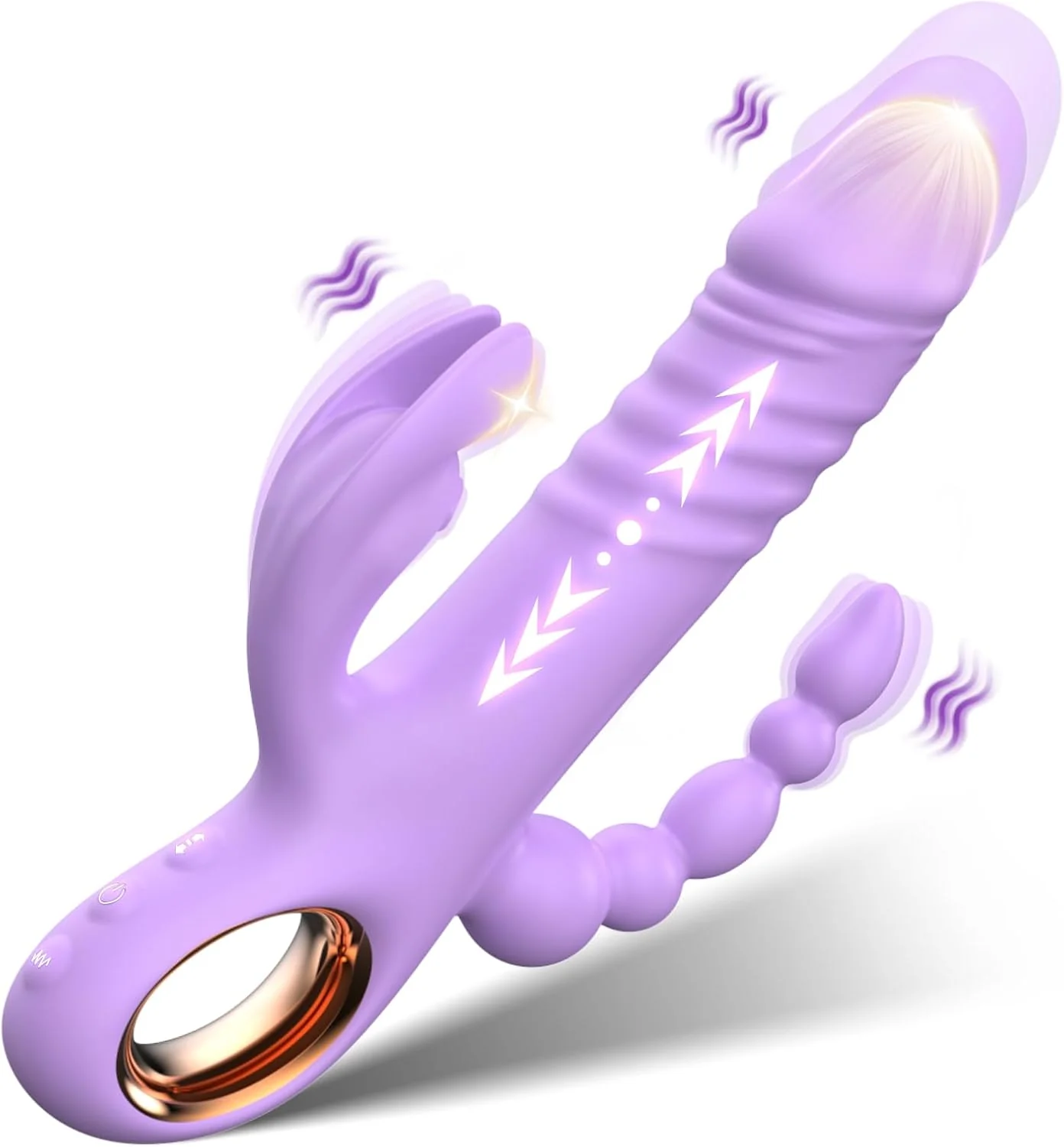 TriVantaX Rabbit Thruster 7 Speeds 7 Modes Waterproof Silicone - Image 2