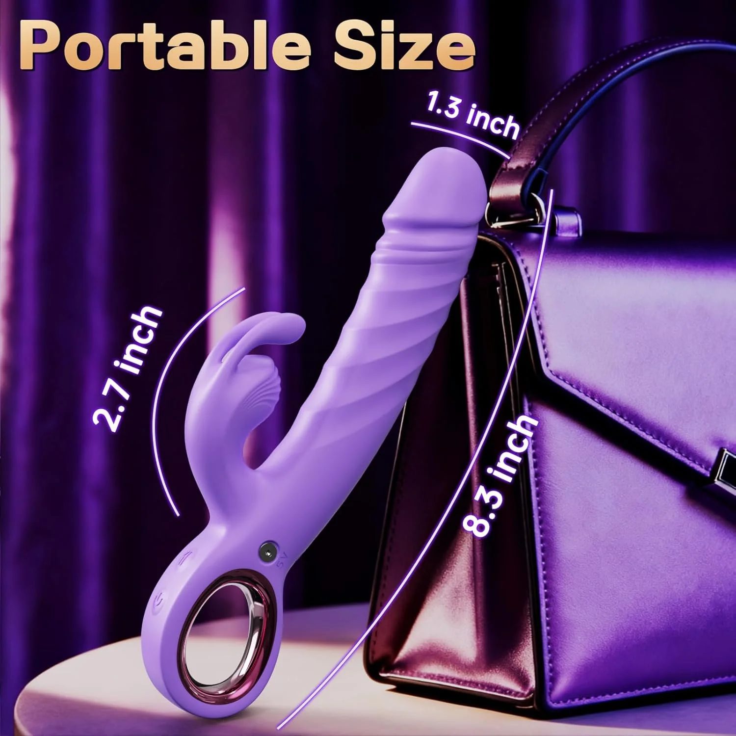 LinkAura App Control Rabbit Vibrator 9 Thrust 9 Modes USB - Image 9