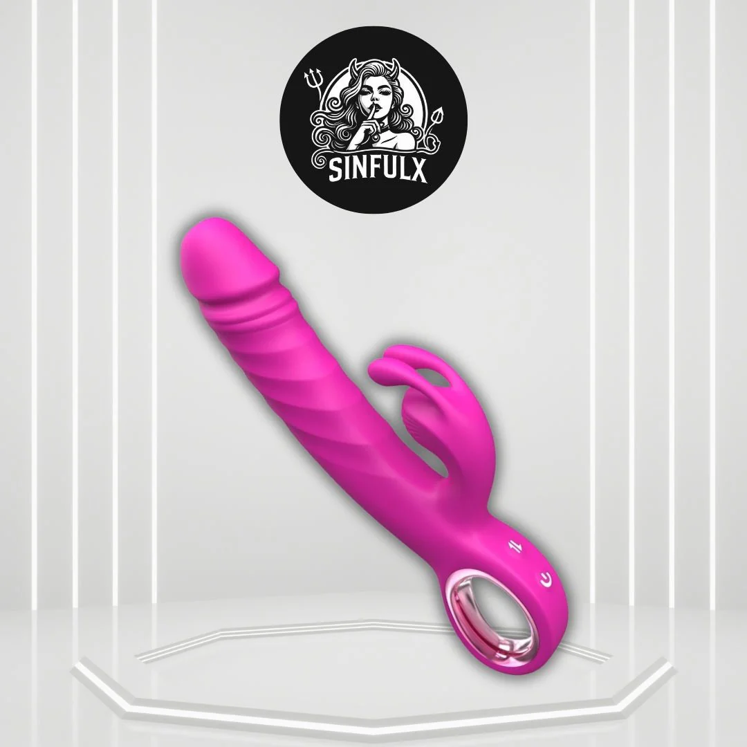 RoseCore Premium Rabbit Thruster 7 Thrust 7 Modes Silicone