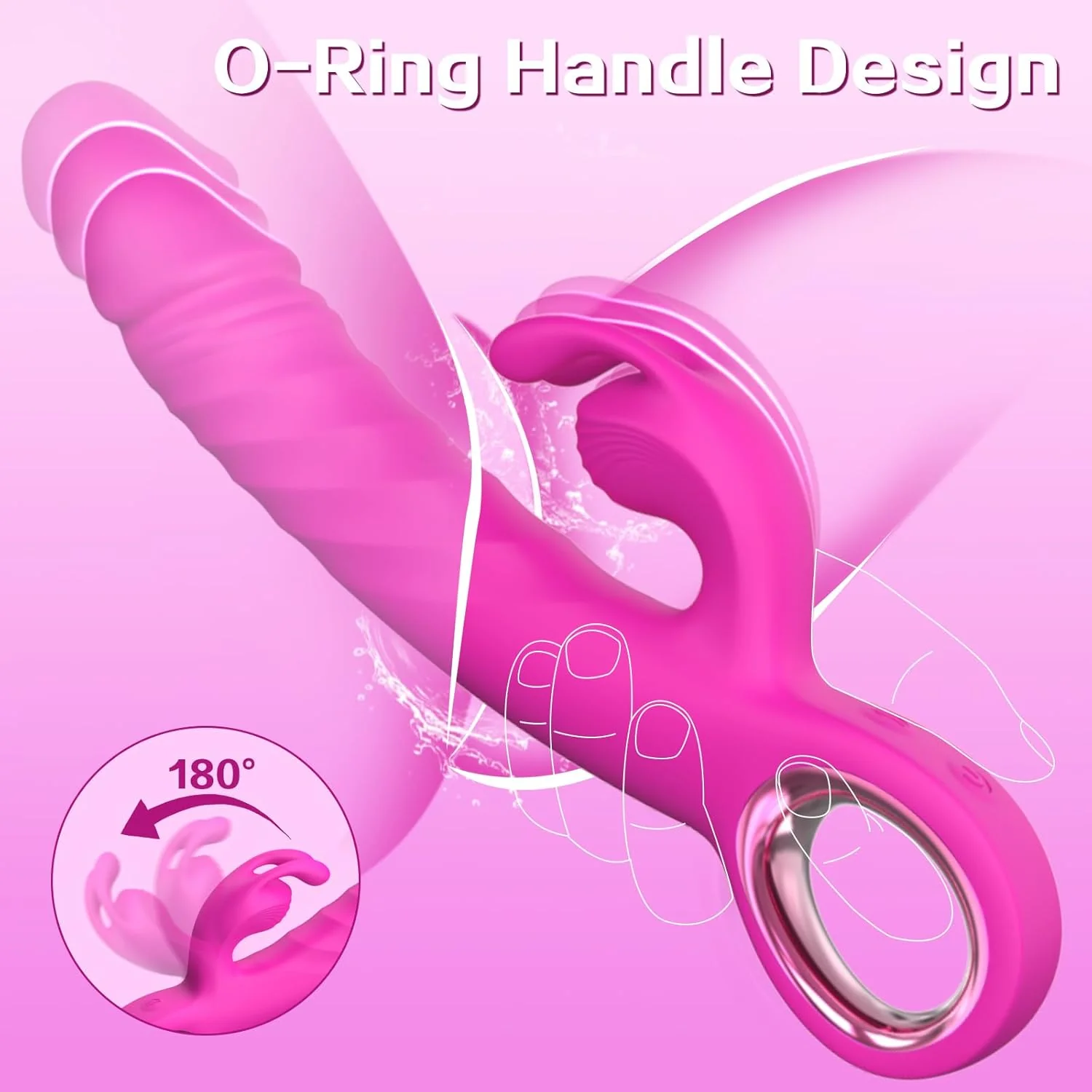 RoseCore Premium Rabbit Thruster 7 Thrust 7 Modes Silicone - Image 5