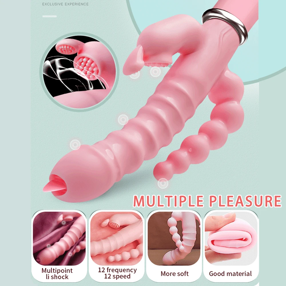TriFusion 3-in-1 Rabbit Tongue Vibrator - Image 4