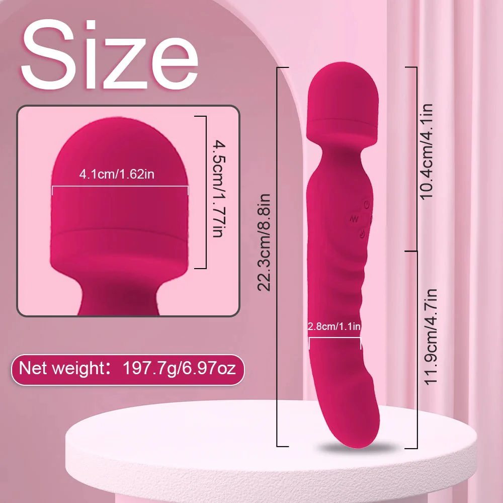 VeloraIgnite Heated Dual Head Wand Vibrator - Image 10