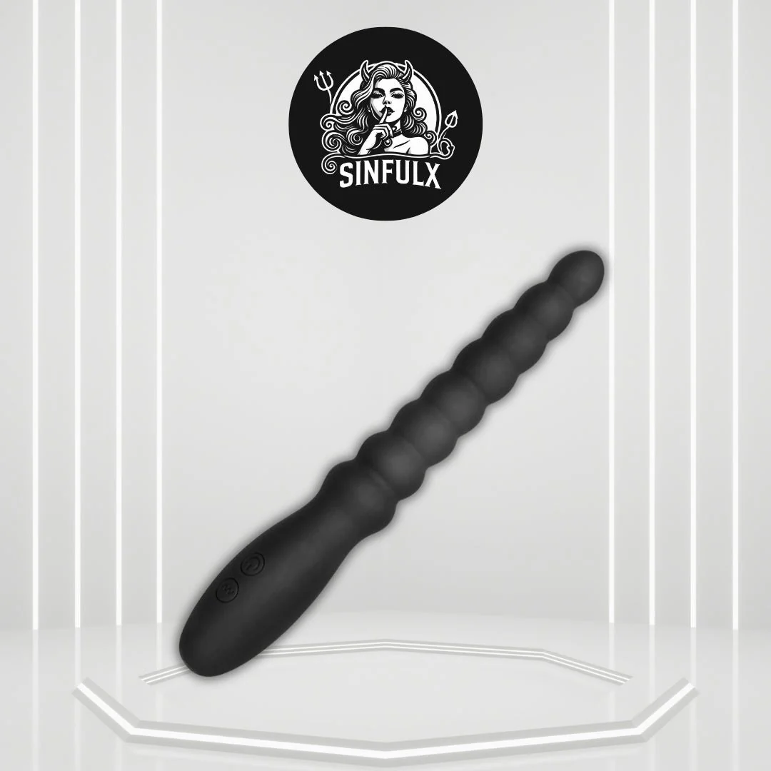 VelvetPulse Rechargeable Vibrating Anal Beads Wand Plug