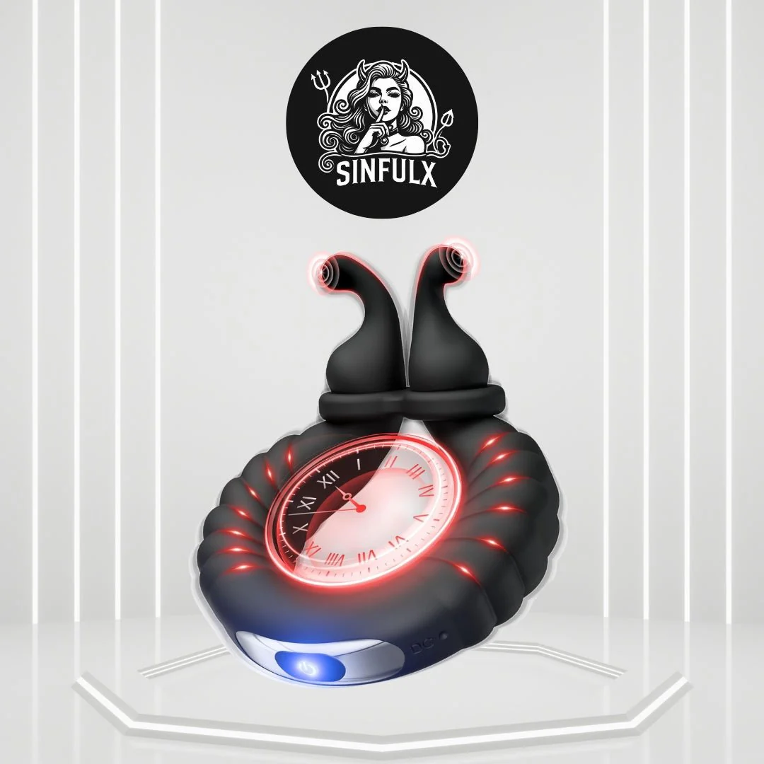ClaspWave Cock Ring Bunny Clit Stimulator 10 Modes Silicone