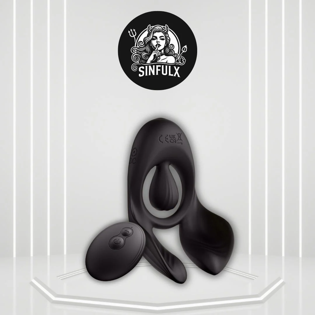 TriZone 3 Motor Cock Ring Clit Testicle Stimulator Remote
