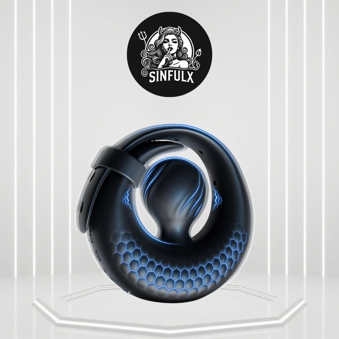 OrbixControl Adjustable Cock Ring Clit Stimulator App 10 Modes