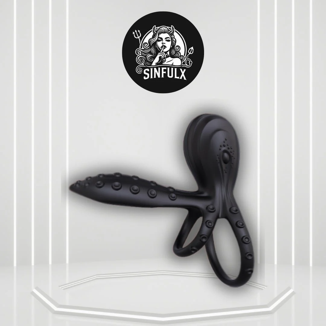 TentraPulse Tentacle Cock Ring Clit Stimulator 10 Modes