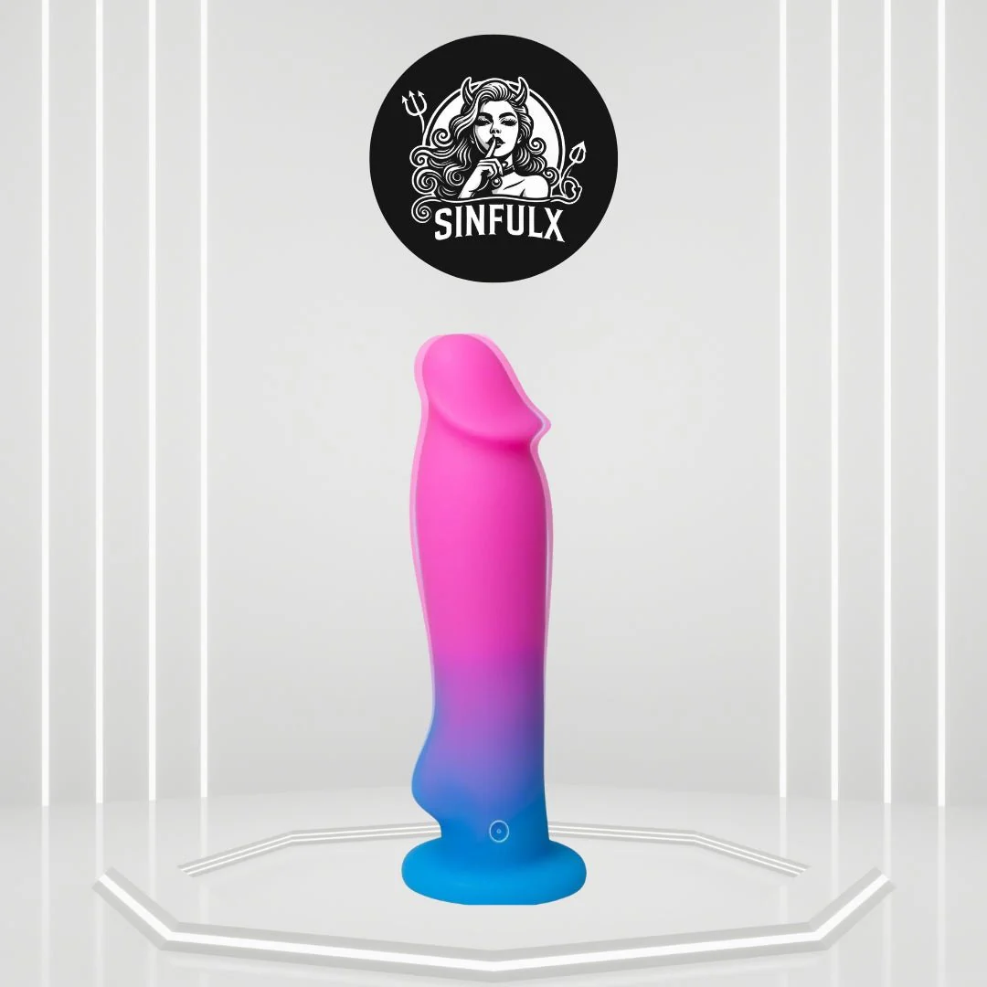 PulseCore8X 7.5” Vibrating Dildo 8 Modes Suction Cup Waterproof