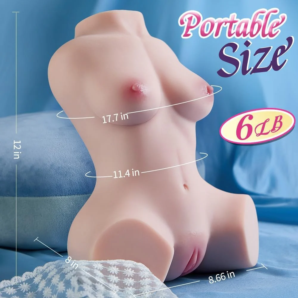 VibeCoreX Vibrating Torso Sex Doll 10 Modes 6LB - Image 6