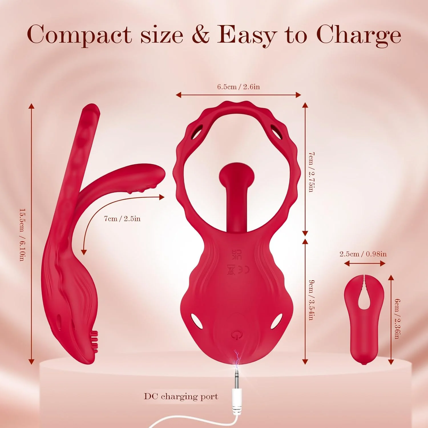 TriLink 3-in-1 Remote Nipple Clamps & Couples Ring Vibrator Set - Image 8