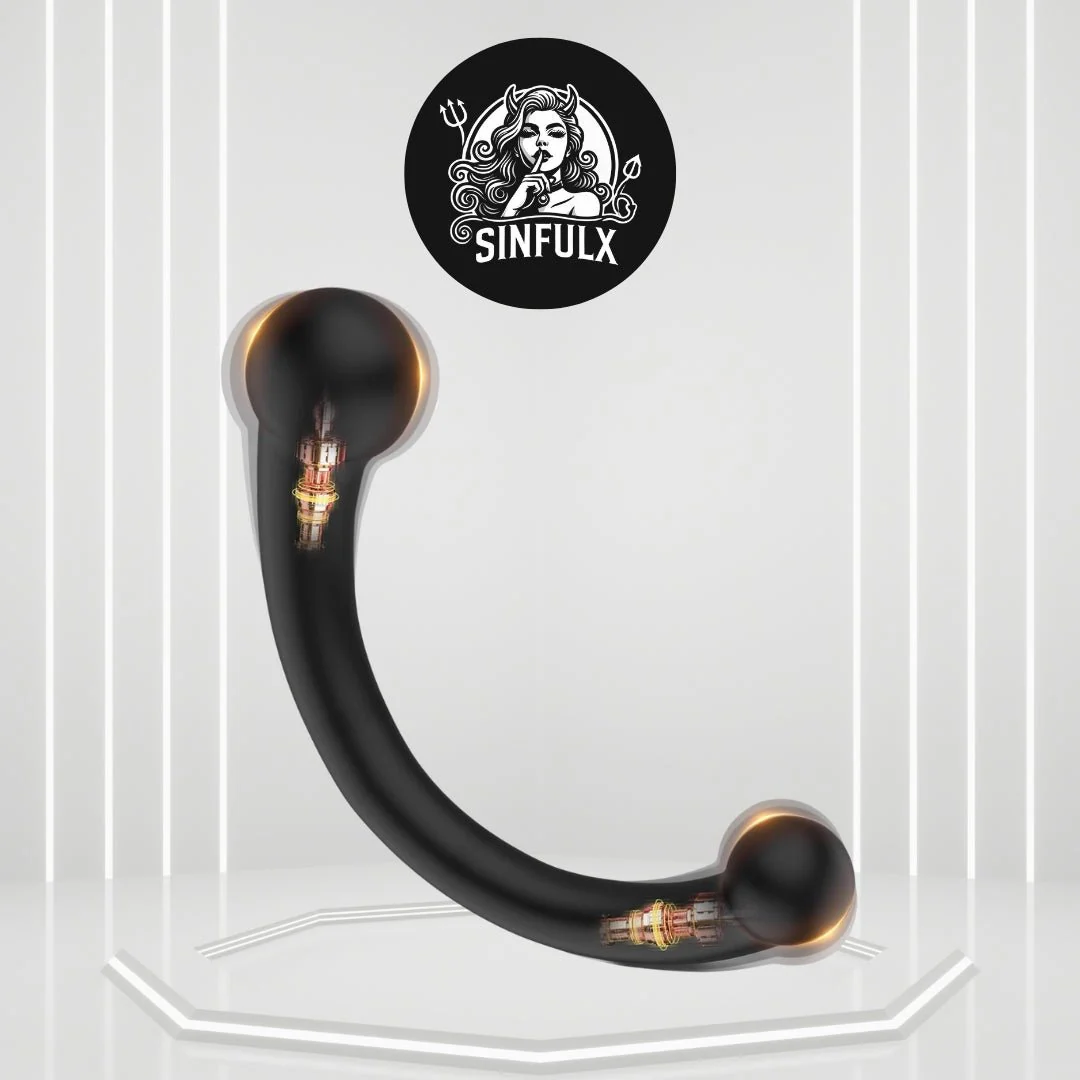 DualCurve Dual-Ended Prostate Massager 10 Modes Silicone
